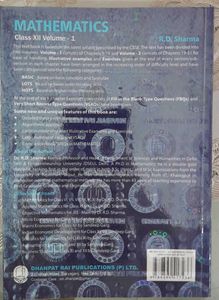 R.D. Sharma Mathematics Class XII Books