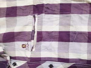 Purple Plaid Short Sleeve Shirt
