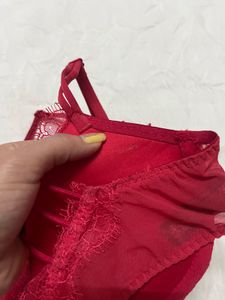Victoria's Secret Red Lace Bra