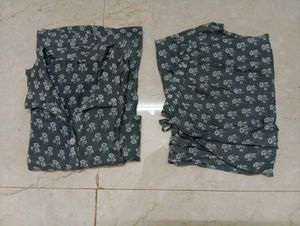 GREY KURTA SET