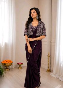 indo western saree modern sare