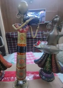 Decorative Tribal Metalallic Dolls (3 Doll)