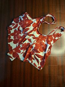 Floral Bikini Top - Stylish & Fun!