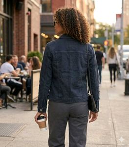 Blue Denim Collared jacket