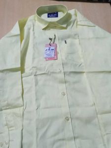 Men's Yellow Classic Button-Up Shirt