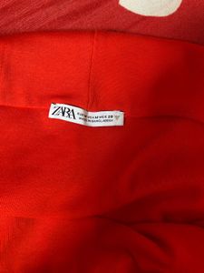 Zara Red Off-Shoulder Top