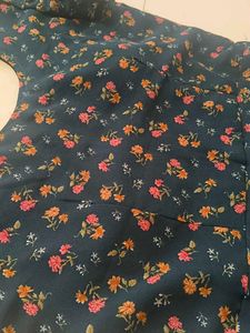 Charming Floral Dress with Dupatta