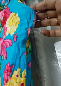 Vibrant Floral Print Top