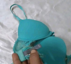 Teal Lace  Push-Up Bra