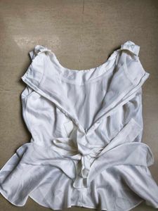 Elegant White Flowy top