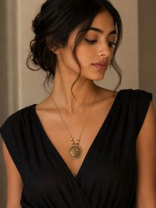 Elegant Vintage Style Dual Toned Necklace