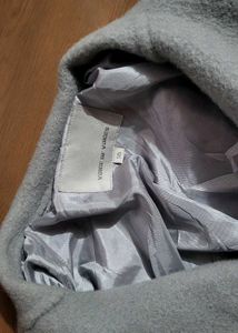 Chic Grey Belted Trench Coat