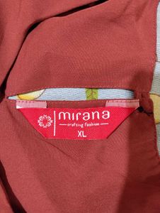 Mirana Rust Formal Top for Women – Size XL
