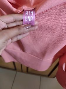 V Neck Pink Bardot Top