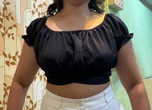 black crop top