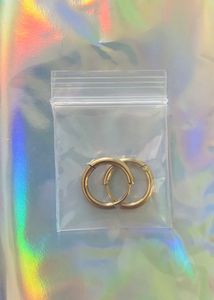 Gold Hoop Earrings Set