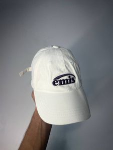 White "emis" Baseball Cap