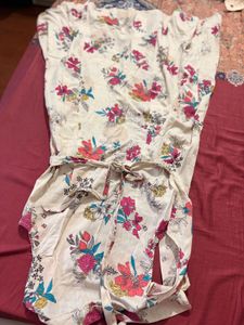 Floral Print Button-Up Midi Dress