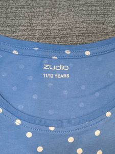 Cute Polka Dot Blue T-Shirt