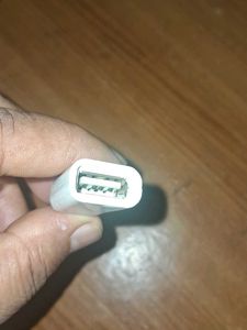 White USB OTG Adapter Cable of1