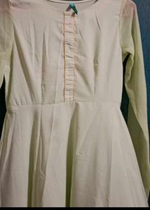 combo of 2 Red Kurta and florocent A line kurt