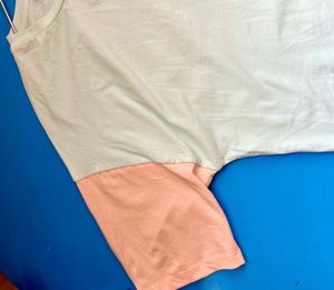 MADAME Regular Sleeves Color Block Women Pink Top