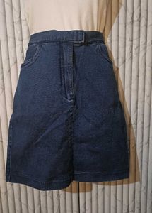 Denim A-Line Skirt