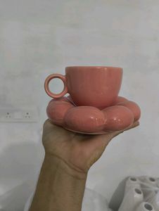 Cute Ceramic Cloud Teacup and Saucer Set