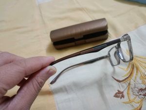 Stylish Brown Eyeglasses with Case