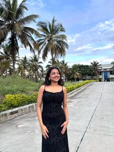 Elegant Black Dress with detailing small size