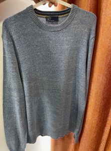 GAP Marled Roll Crew Neck Sweater