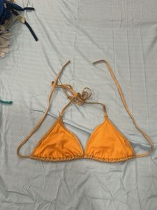 Orange String Bikini Top