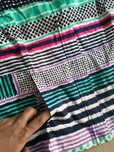 Colorful Striped Zip-Up Jacket