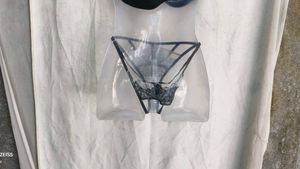 I. Lace Briefs with Strappy Detail