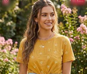 Cute Yellow Graphic T-Shirt