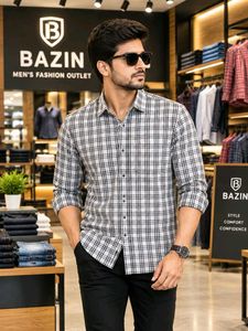 Stylish Men's Plaid Shirt