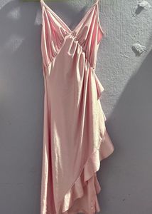 Pink Knee Length Dress