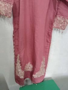 Embellished Pink Kurta