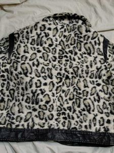 Leopard Print Sherpa Jacket