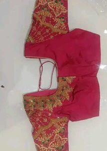 Designer Embroidered Silk Blouse