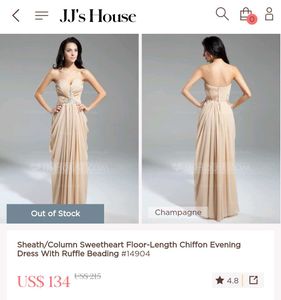 Elegant Beige Formal Gown