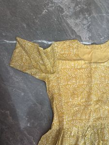 Beautiful Yellow Printed Kurta Set