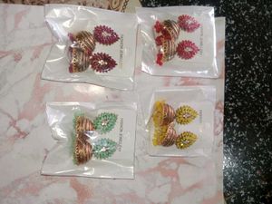 Fashionable Jhumka Earrings Set