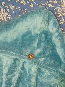 microfiber Hair Towel Wrap large size blue
