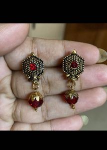 COMBO 3 Red Gemstone Earrings