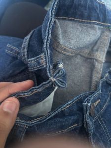 Flared Dark Wash Denim Jeans.
