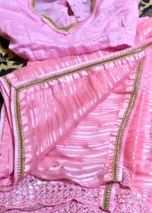 Beautiful Baby Pink Saree