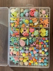 Assorted Craft Beads Organizer Box