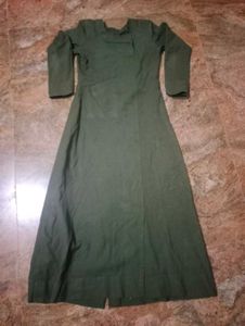 Elegant Olive Green Maxi Dress