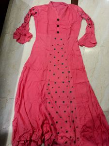 Heavy Pure Silk Gown Light Pink